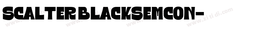 Scalter BlackSemCon字体转换